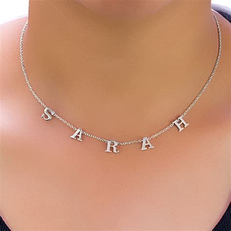 Spaced Out Name Necklace